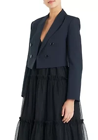 Double Breasted Button Blazer