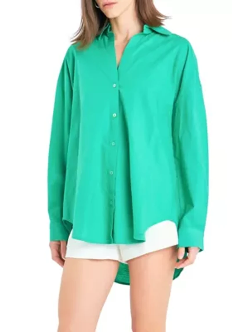 Women's Oversized Linen Shirt