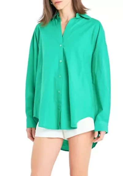 Women's Oversized Linen Shirt