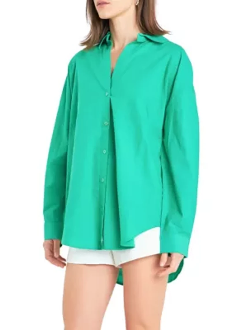 Women's Oversized Linen Shirt