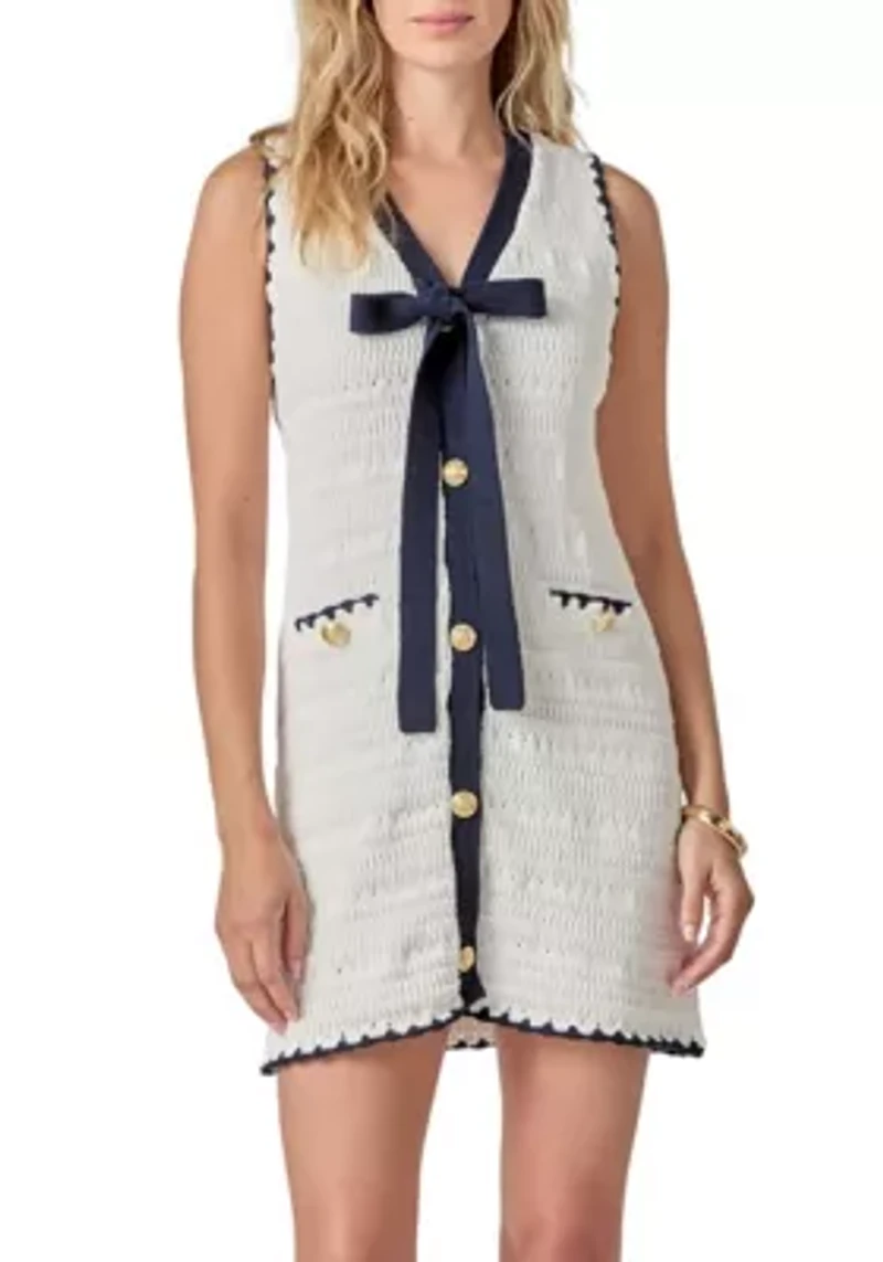 CROCHET MINI DRESS