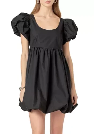 BUBBLE SCOOP NECK DRESS