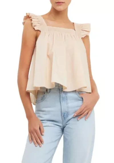 Ruffle Detail Top