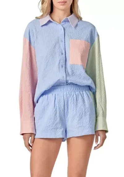 COLOR BLOCK SHIRT