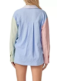 COLOR BLOCK SHIRT