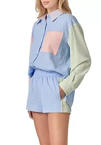 COLOR BLOCK SHIRT