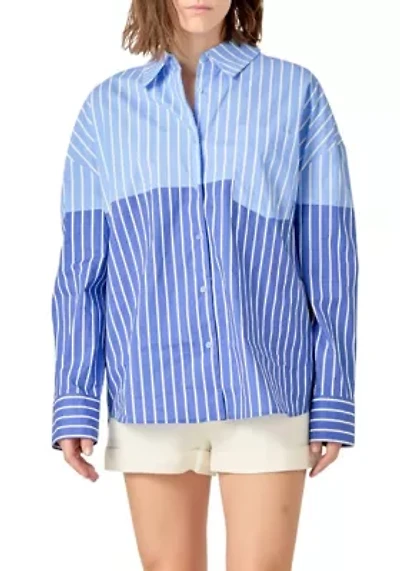 Colorblock Stripe Shirt