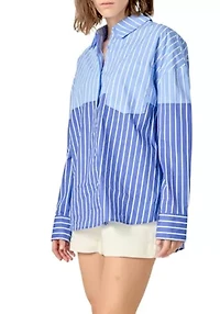 Colorblock Stripe Shirt