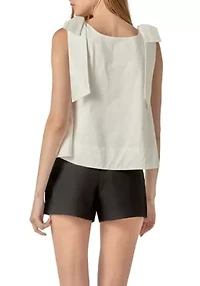 BOW SLEEVELESS TOP