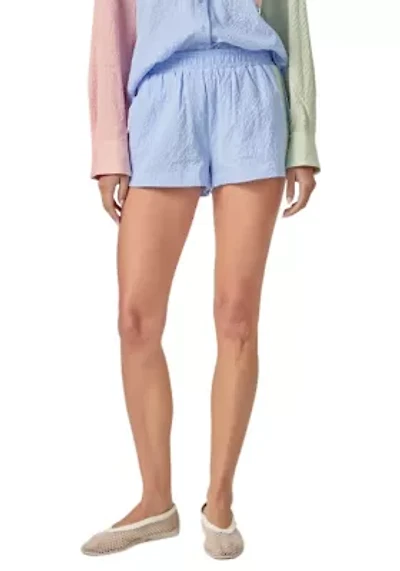 COLOR BLOCK STRIPED SHORTS