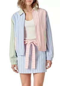 Stripe Color Block Jacket