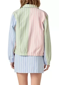 Stripe Color Block Jacket