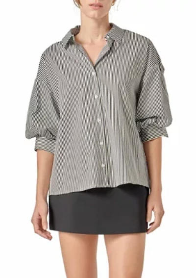 Striped Button Down Shirt