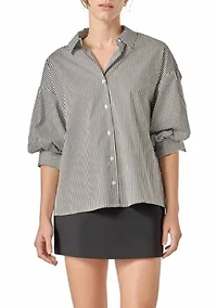 Striped Button Down Shirt