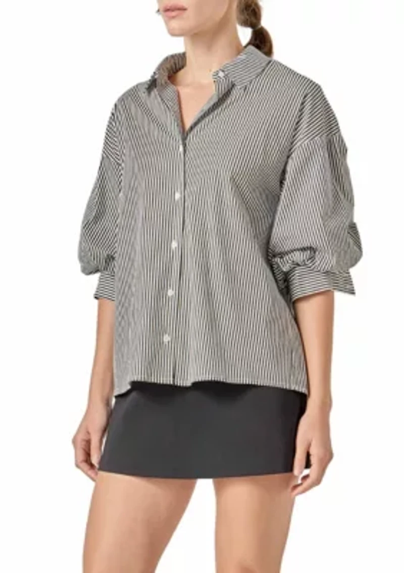 Striped Button Down Shirt