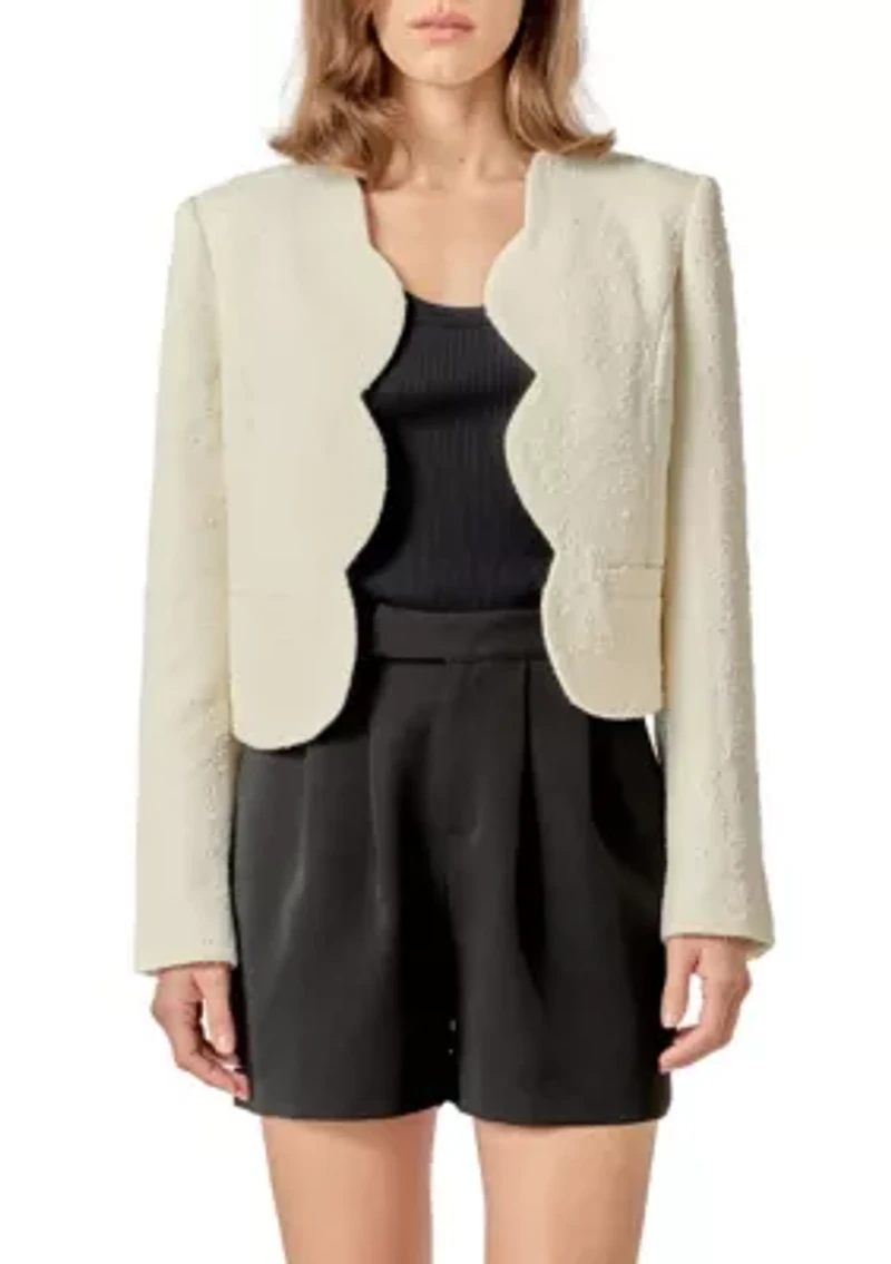 SCALLOP 3D WOVEN JACKET