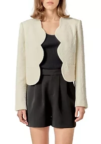 SCALLOP 3D WOVEN JACKET