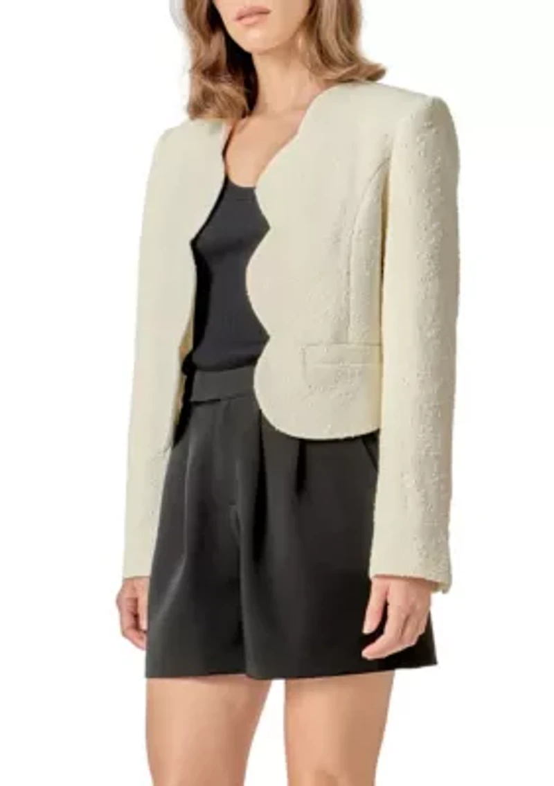 SCALLOP 3D WOVEN JACKET