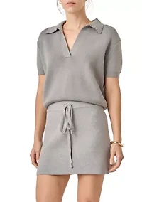 POLO KNIT SHORT SLEEVES TOP