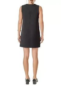 SLEEVELESS KNIT MINI DRESS