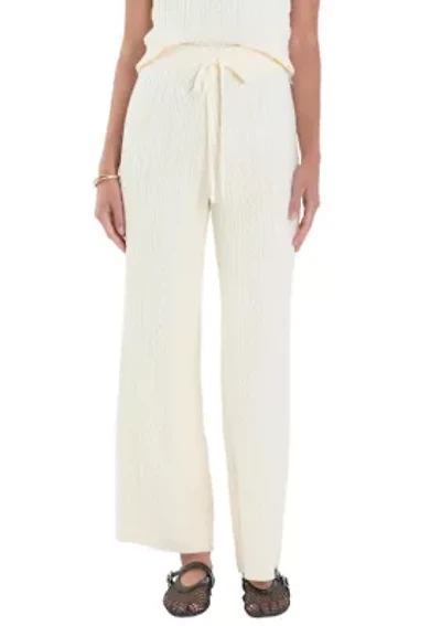 Cable Knit Long Pants