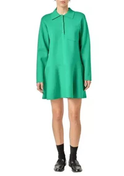 Collared Knit Mini Dress