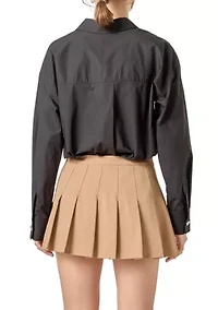 OVERSIZE COLLARED SHIRT