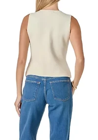 GOLD BUTTON KNIT VEST