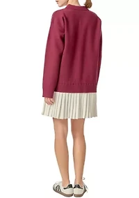 POLO MIXED MEDIA MINI DRESS