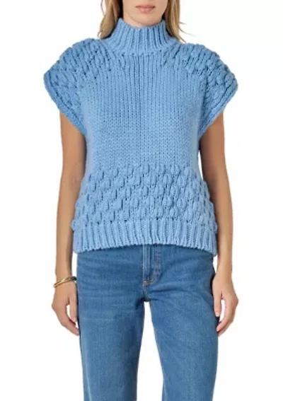 Bubble Knitdown Sleeveless Sweater