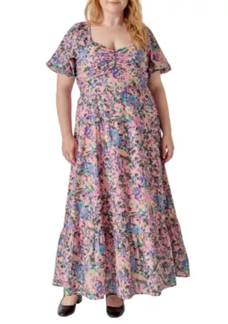 Open Back Tie Maxi Dress