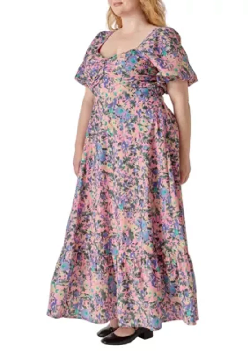 Open Back Tie Maxi Dress