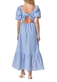 STARFISH STRIPED MIDI DRESS