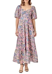 Open Back Tie Maxi Dress