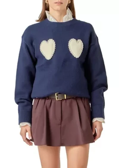 Pearl Heart Sweater