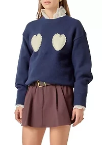 Pearl Heart Sweater
