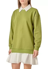 MIXED MEDIA MINI DRESS