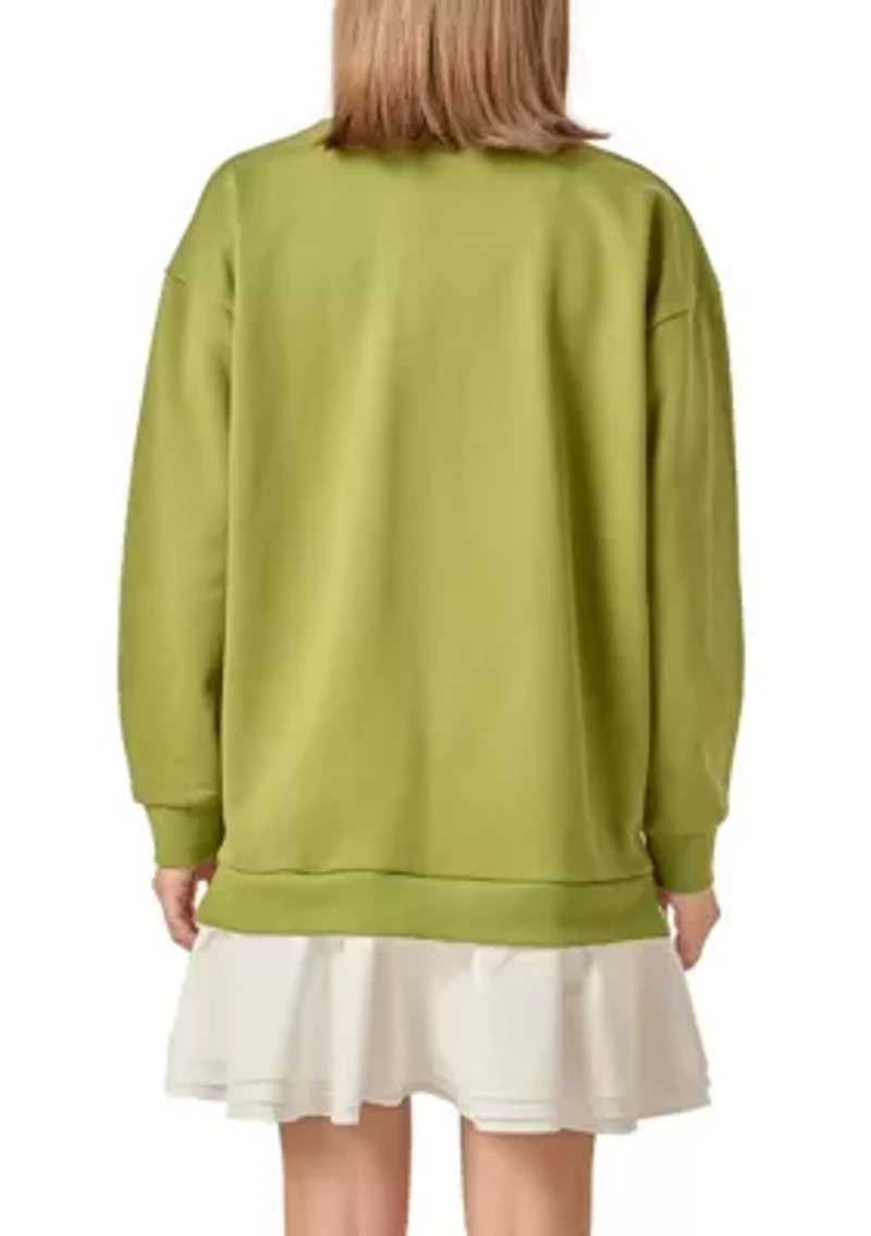 MIXED MEDIA MINI DRESS