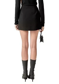 BOW DETAILED MINI SKIRT