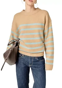 STRIPED CREW NECK SWEATER