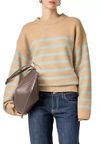 STRIPED CREW NECK SWEATER