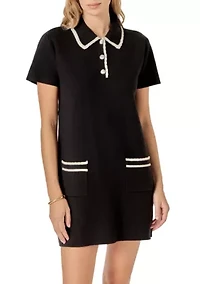 SCALLOP DETAILED MINI DRESS