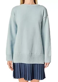 MIXED MEDIA PLEATED MINI DRESS