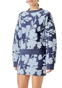 FUZZY FLOWER SWEATER