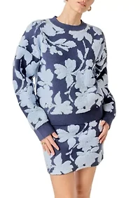 FUZZY FLOWER SWEATER