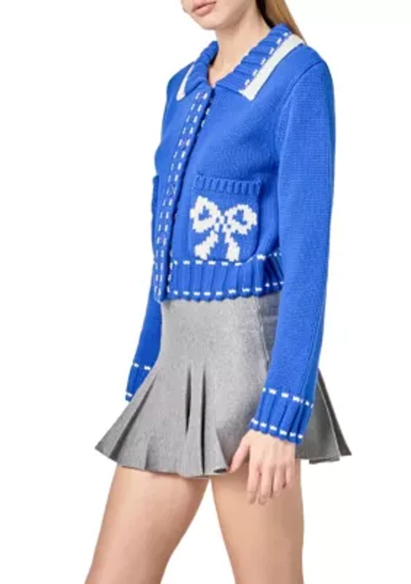 BOW CARDIGAN