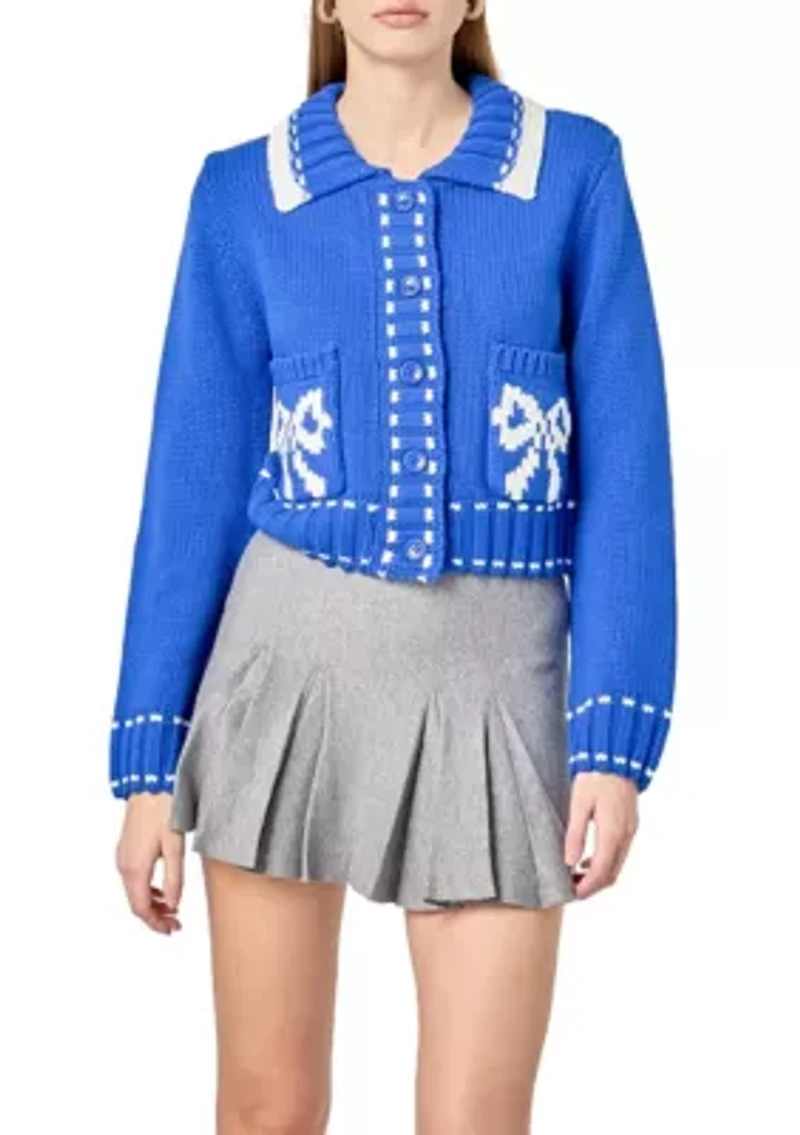 BOW CARDIGAN