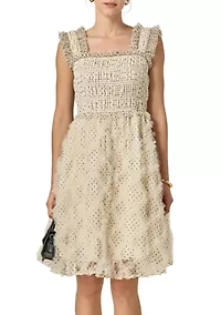 POLKA DOT SLEEVELESS MIDI DRESS