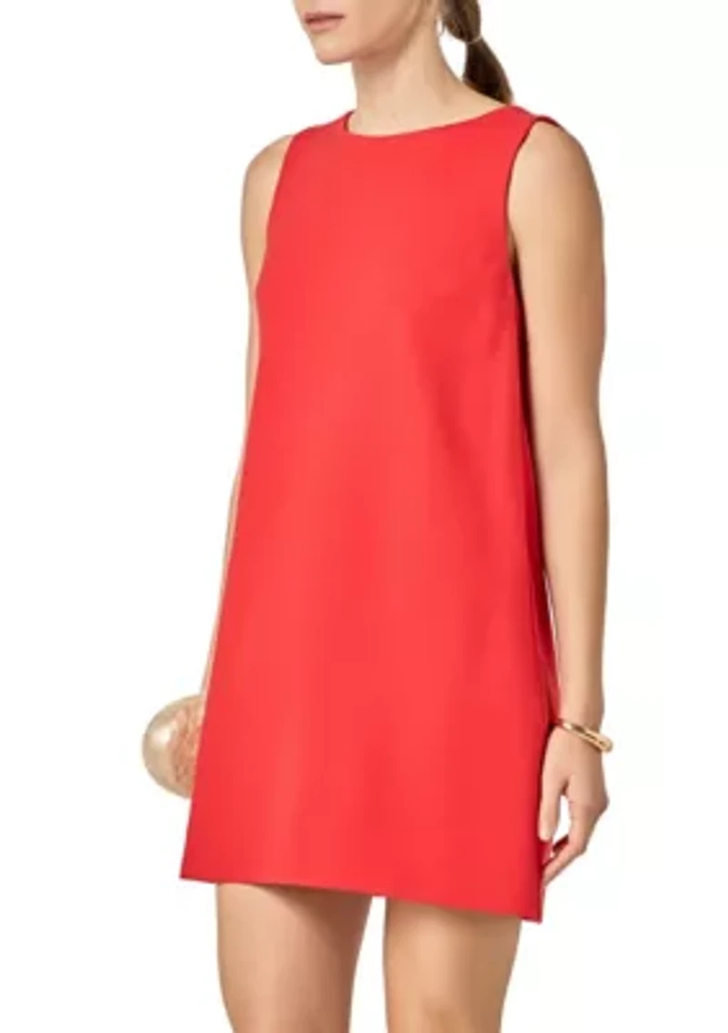 BOW DETAILED SLEEVELESS STRETCHY DRESS