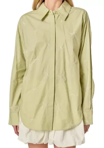 BOW EMBROIDERY SHIRT